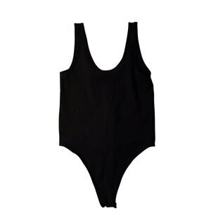 Georgie R One Piece Body Tank Women's Stretch Sleeveless Black Size S/M